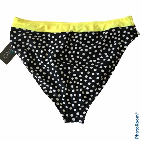 California Waves Black Polka Dot Swimwear - Bottom - Picture 3 of 4
